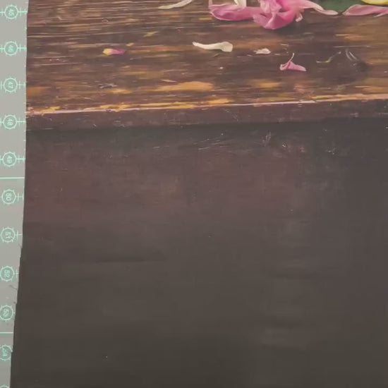 Floral Arrangement Panel - 43 x 24" - Tall Dark and Handsome - 100% cotton fabric -  Digital print