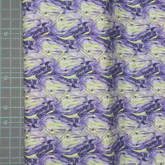 Horse Fabric - Purple Small Horse Heads Allover - Dream Horses - Studio E - 100% Cotton - Animal Western Quilting Cotton