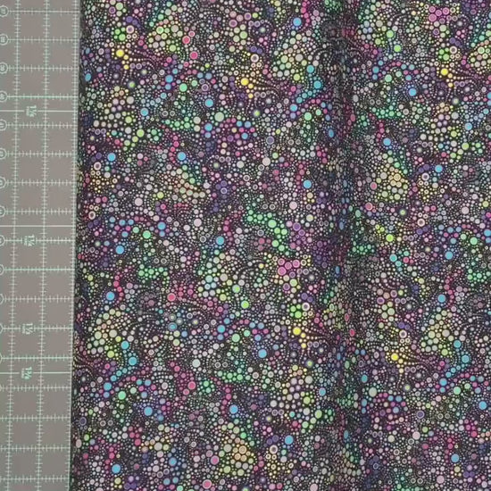 Mardi Gras Circles Fabric - Robert Kaufman - Effervescence - 100% cotton - Carnival Mardi Gras Parade Bubble Fabric