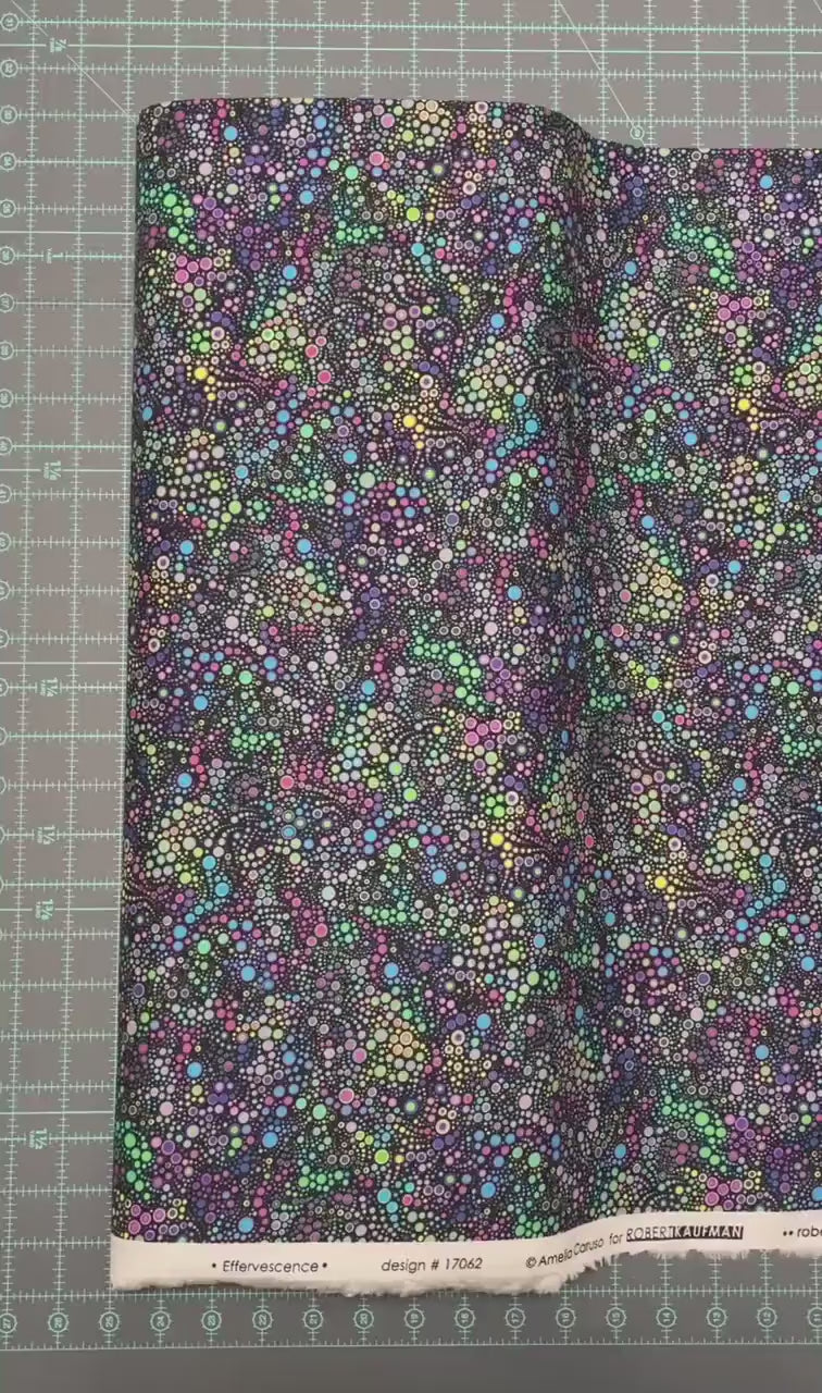 Mardi Gras Circles Fabric - Robert Kaufman - Effervescence - 100% cotton - Carnival Mardi Gras Parade Bubble Fabric