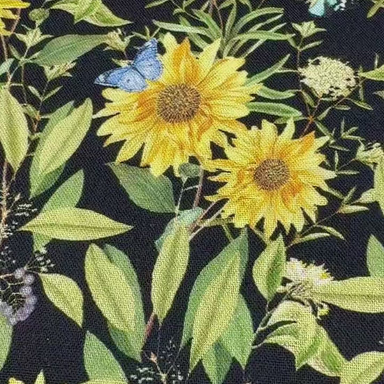 Sunflower Fabric  - Mediterranean Sun - Michael Miller - 100% Cotton - DDC11909-SUNX-D