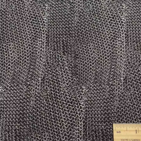 Chainmail Fabric - Quilting COTTON - Timeless Treasures - Dragon's Lair Collection - Knights Armor chainmaille