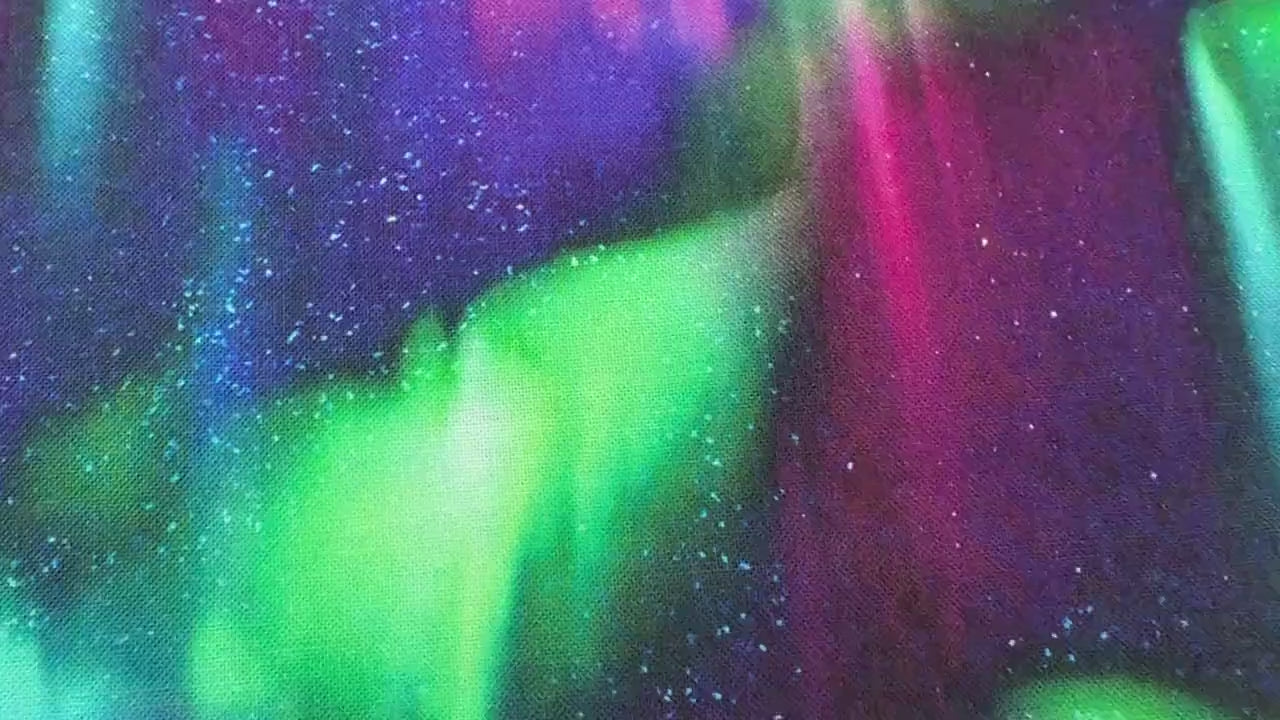 Northern Lights Fabric - Aurora - Elizabeth's Studio - 100% Cotton - 735Multi