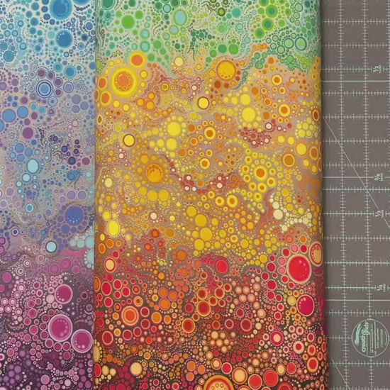 Rainbow Dots Fabric - Adventure Gradation - Robert Kaufman - Effervescence - 100% cotton
