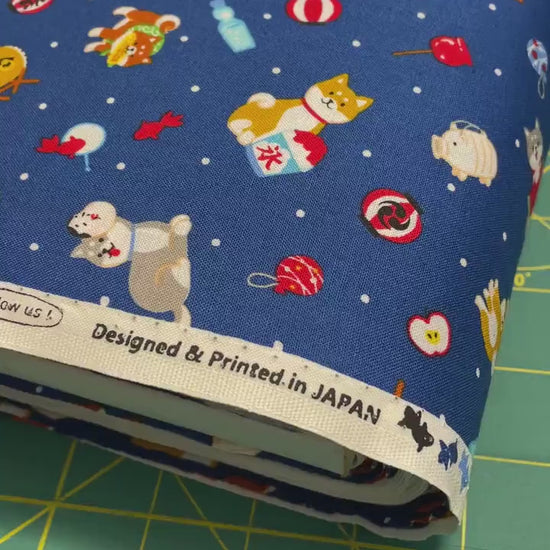 Shiba Inu Fabric - Dog Fabric - Printed in Japan