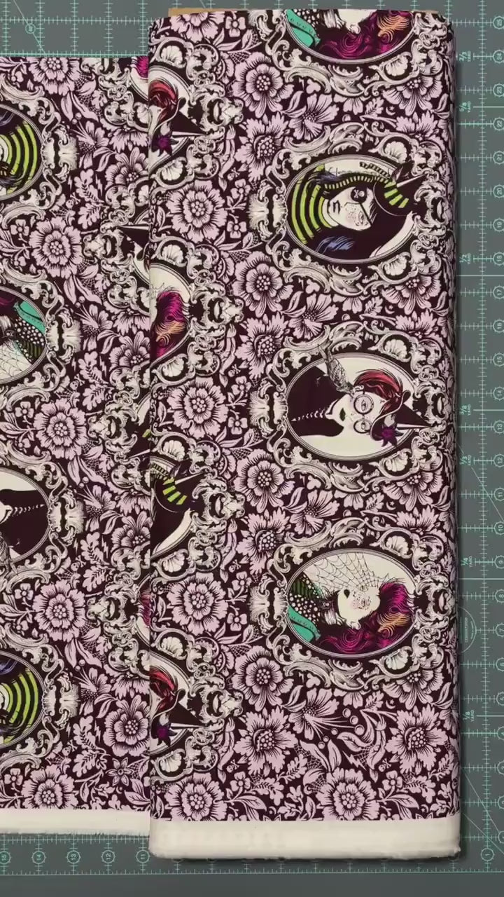 Tula Pink Nightshade Deja Vu - Mini Coven Nerium - 100% Cotton Fabric - FreeSpirit Fabrics - Ships  TOMORROW