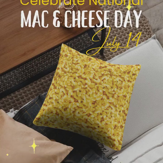 Macaroni and Cheese Fabric - Feast Mode Collection - Robert Kaufman - 100% Cotton