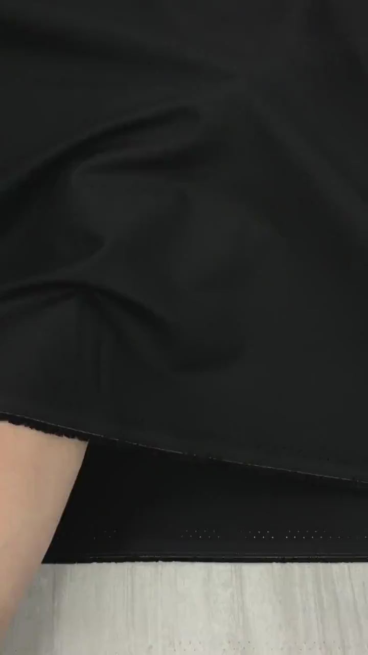 Solid Black Fabric - Timeless Treasures - 100% Cotton - SoHo Basics