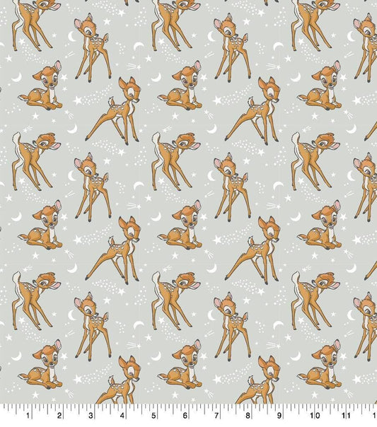 Bambi fabric - Moon and Stars - Hard to find - 100% cotton fabric - Baby material baby print fabric nursery theme - SHIPS NEXT DAY
