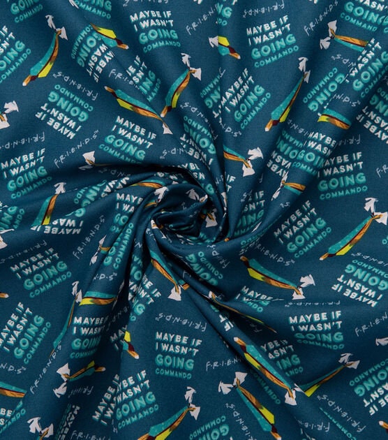 Commando Fabric - Friends Fabric Friends TV Show - Going Commando - Quilting Cotton No Underwear - Ships NEXT DAY - 100% cotton fabric