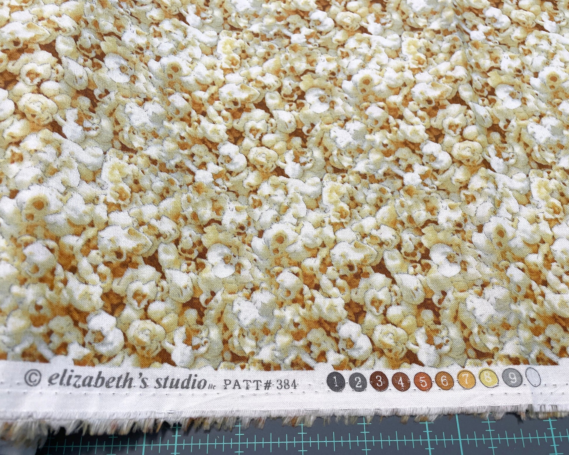 Popcorn fabric - Favorite Foods Collection by Elizabeth's Studio - 100% Cotton - Food theme popcorn print snack material - Ships NEXT DAY