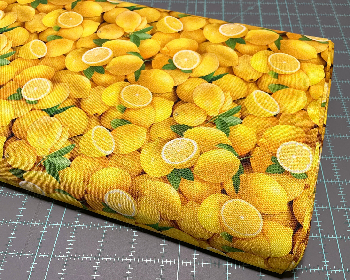 Lemon Fabric - Food Festival collection - Elizabeth's Studio - 100% Cotton - Fruit Material Food Theme Picnic Lemonade - Ships NEXT DAY