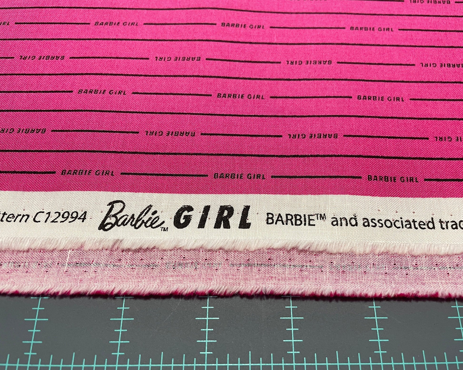 Barbie Fabric - Barbie Girl Stripe Hot pink by Riley Blake - 100% cotton fabric