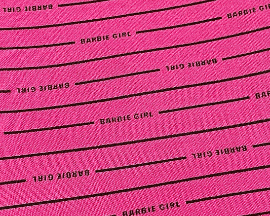 Barbie Fabric - Barbie Girl Stripe Hot pink by Riley Blake - 100% cotton fabric