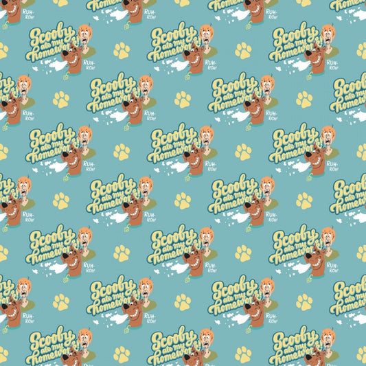 Scooby Doo Fabric - Homework - School Spirit Collection - 100% cotton - Camelot Fabrics - School fabric -Cartoon Dog - Ships NEXT DAY