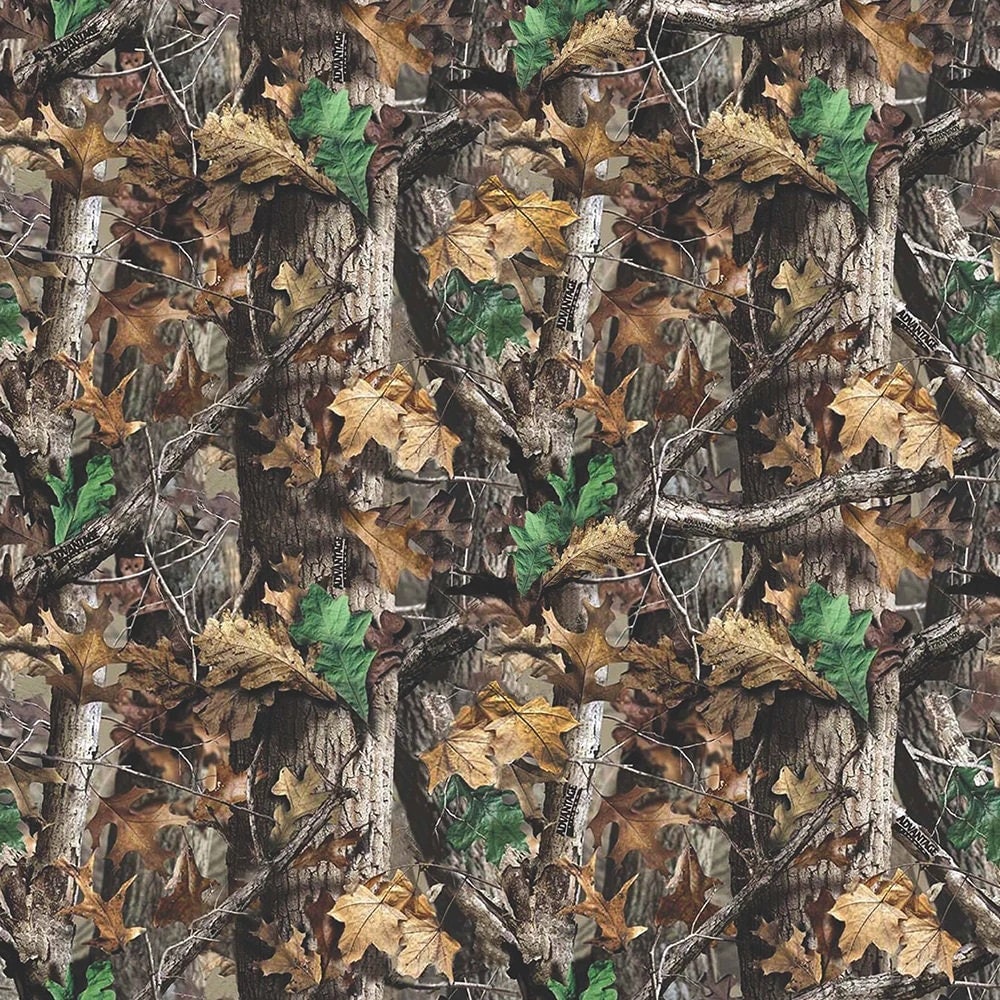 Realtree Camo - Plain Realtree Allover Pattern #6000 - 100% Woven Cotton Fabric by Sykel Enterprises - Ships NEXT DAY