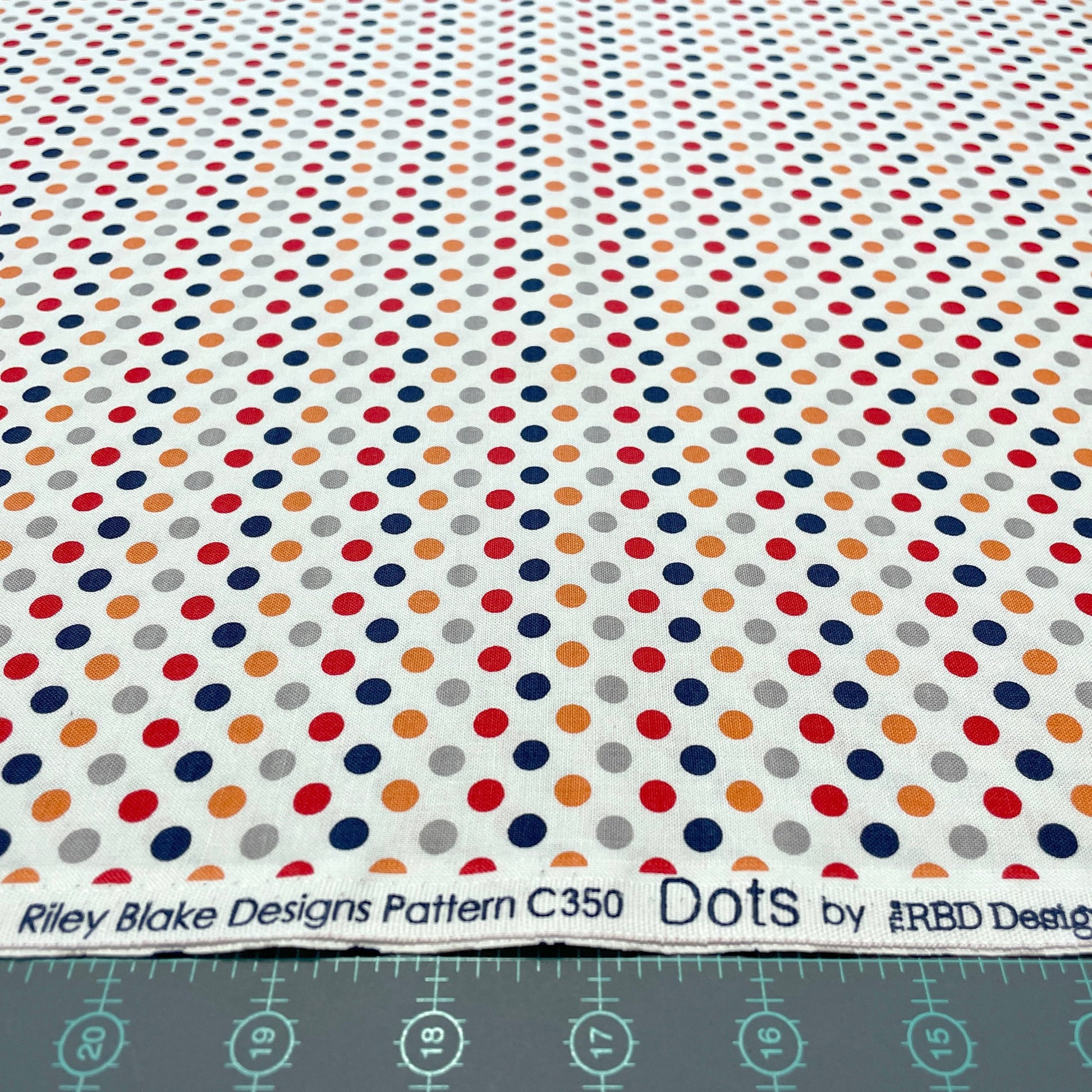 Small Polka Dot Fabric - Small Dot Boy by Riley Blake Designs - 100% Cotton Fabric - 1/4" dots on white - Ships NEXT DAY