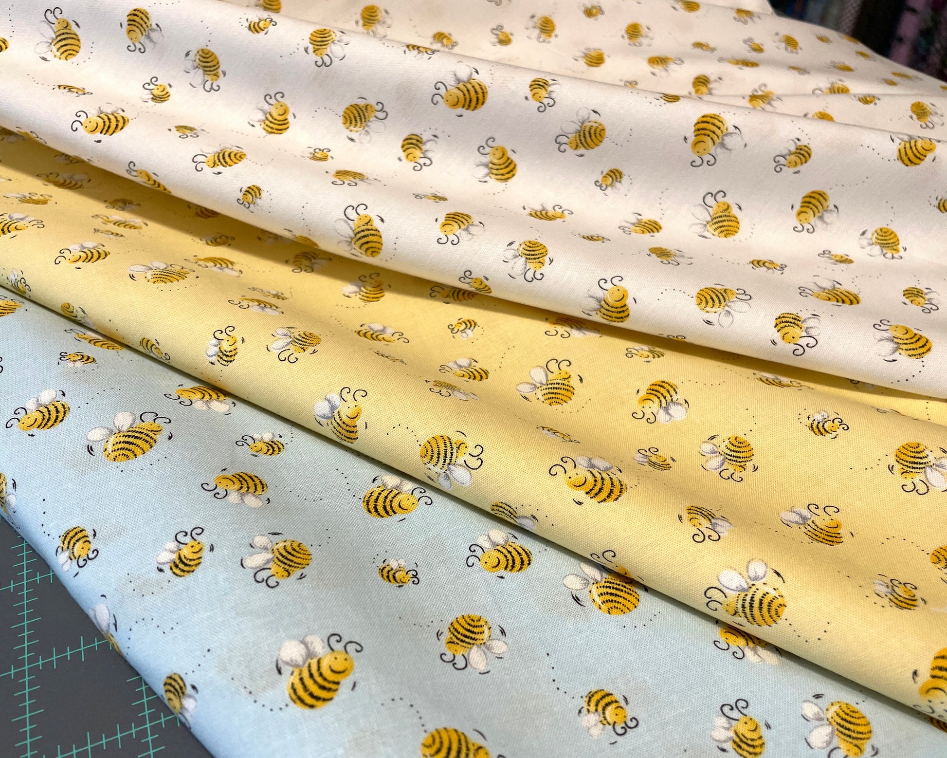 Susybee fabric by the yard - Yellow