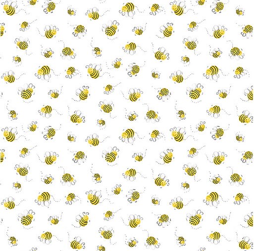 Susybee fabric by the yard - White