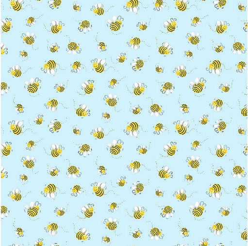 Susybee fabric by the yard - Light Blue