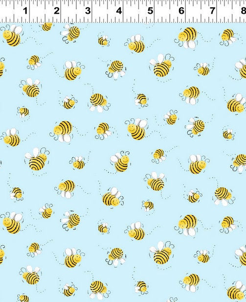 Susybee fabric by the yard - Light Blue