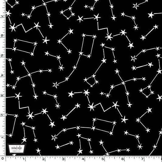 Star Fabric - Michael Miller - Glow in the Dark - Starry Night collection - 100% Cotton - Constellation fabric Night Sky - SHIPS NEXT DAY