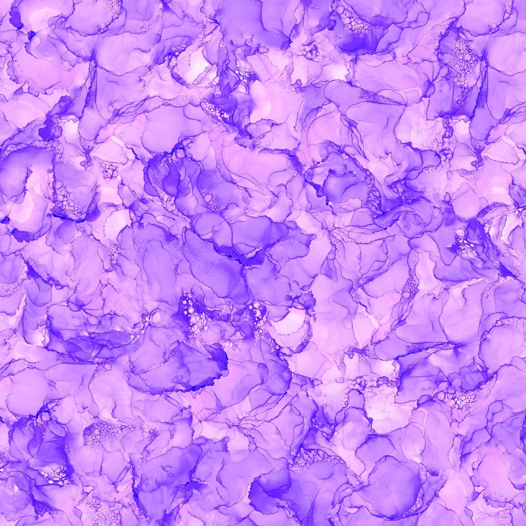 Inspired Alcohol Ink Blobs Fabric - DP26698-84 Purple - 100% Cotton - Northcott - Bright Purple Blender